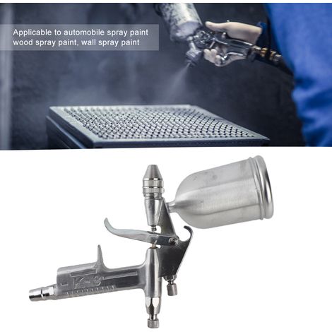 Pistolet à peinture pneumatique compact 125 ml avec buse de 0,5 mm pour retouche automobile et travaux de carrosserie (1/5)