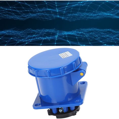 Industrielle Einbau-Luftfahrtsteckdose, dreiphasig, wasserdicht und regendicht, industrielle Anschlusssteckdose, 220–250 V 63 A 2P+E 3-polig IP67 (1/5)
