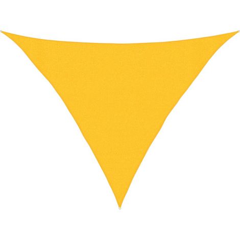 Vela Parasole  Telo Ombra  Parasole a Vela 160 g/m² Gialla 3x3x4,2 m in HDPE (1/4)