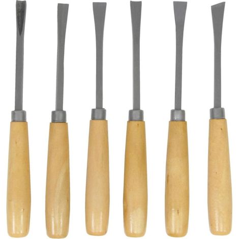 Connex Schnitzwerkzeugsatz 6-teilig Stechbeitel & Holzbearbeitung