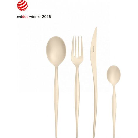 NATURA CHAMPAGNE, Posate Set 24 Pz, Scatola Finestra, Casa