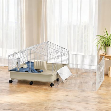 Cage pour rongeurs avec parc 173 x 88 x 63 cm intérieur (1/5)