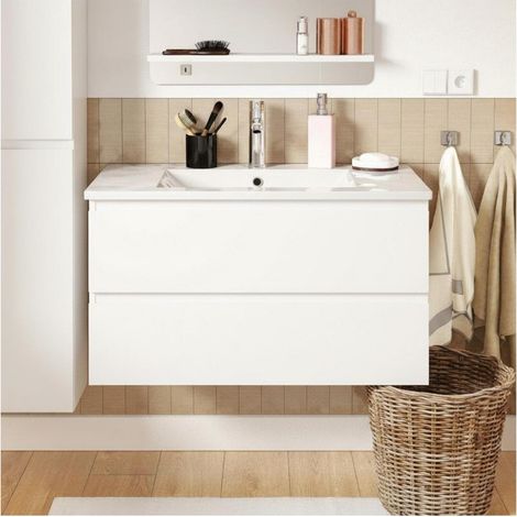 Mobile bagno con lavabo singolo 80cm e rubinetto SORRENTO