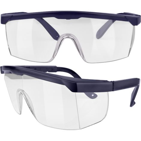 Lunettes de protection anti-buée, coupe-vent et anti-poussière à étanchéité totale, verres transparents, pour myopes (bleu foncé) (1/5)