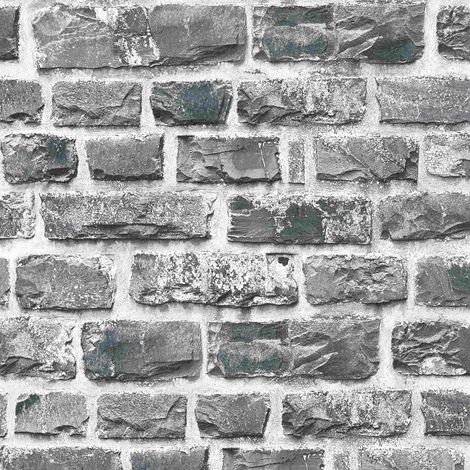 A.S. Creation Elements 361404 Vliestapete Steinoptik 0.53 m x 10.05 m Grau (1/5)