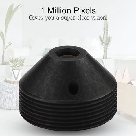 Objectif sténopé 6 mm HD 1 million de pixels 1/3" pour vidéosurveillance, ouverture f/2.0, couleurs réalistes. (1/5)