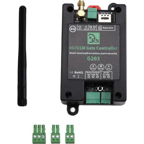 Relais de commande à distance GSM G203, contrôleur de porte et de portail fonctionnant avec un téléphone mobile 4G (1/5)