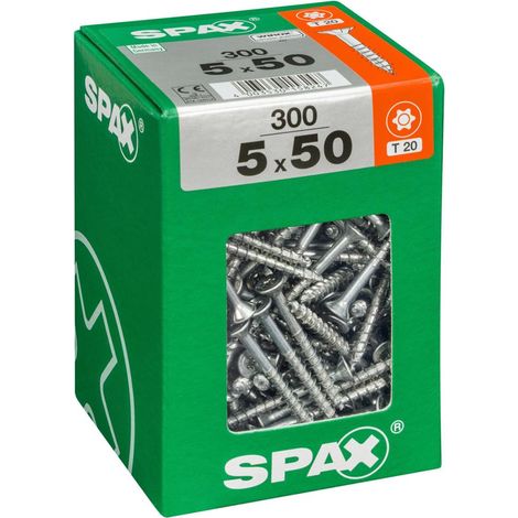 Set 300 viti SPAX Torx in acciaio a testa svasata, Diam.5 mm x L.50 mm SPAX (1/4)