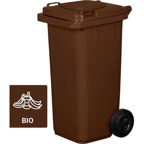 Cestino per rifiuti OŁER 120L marrone 1 pz.