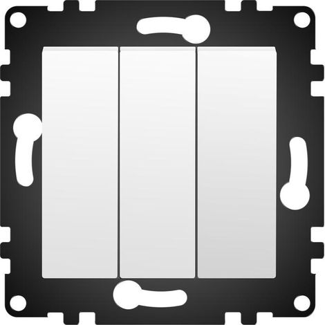 IluminaShop - Interruptor Empotrable Triple Blanco IP20 Serie wLux (1/3)