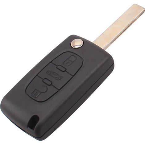 Lot de 1 clé Flip Compatible avec Citroen Jumper Jumpy C1 C2 C3 C4 C5 C6 boitier CE0523 Lame Rainurée (1/3)