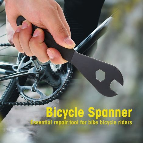 Clé à cône multifonction durable en acier au carbone, outil de réparation de vélo (15 mm) (1/5)
