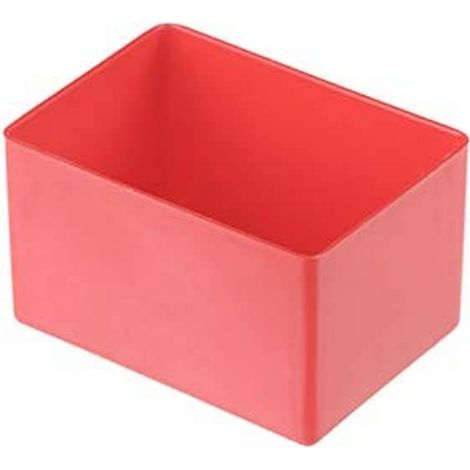 Boîte de rangement en polystyrène résistant aux chocs (PS), dimensions : 75 x 54 x 45 mm, couleur : rouge (1/4)