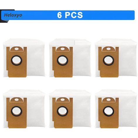 Compatible with Lydsto R1/R1A Mijia Robot Vacuum Cleaner Accessories: Smart Sweeping and Mopping All-in-One Cleaning and Dust Collection Bag (6 pieces) (1/4)