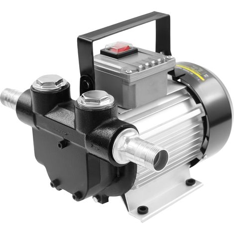 HAUTOUR Pompe Electrique Carburant 550W 2800 r/min, Pompe Gasoil 220V Autoaspirante Débit 20-60 L/min Pour Fûts Camions Pellettes Bateaux Avec Filtre Et Base Stable (1/5)
