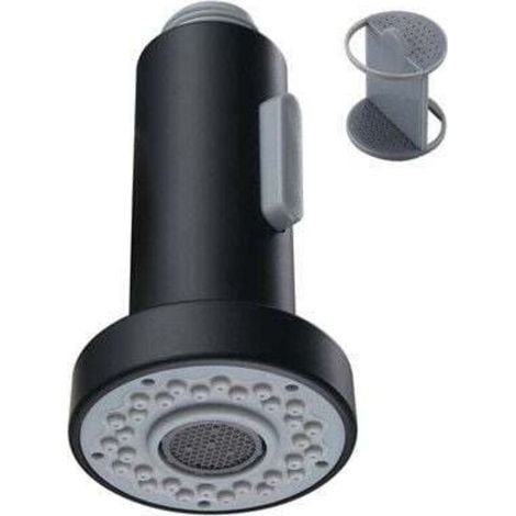 noir Douchette pour Robinet Cuisine Douchette 2 Modes Tête Robinet Cuisine Douchette Remplacement Douchette pour Rétractable Mitigeur Cuisine,Chromé,G1/2 (1/5)
