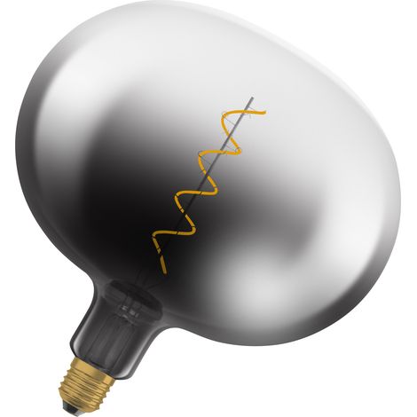 OSRAM Vintage 1906 Big Globe Ampoule LED, lumière blanc chaud, 4,5W, 150lm, douille E27, design fumé, 220 mm, CRI 80, 1800K. (1/4)