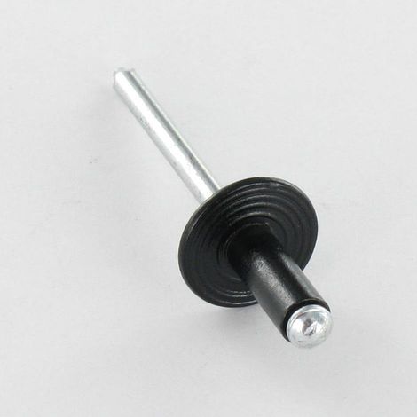 Rivet aveugle Aluminium Tige acier 4.8X35 Epaisseur de serrage 25 à 30 Tête large Noir - 30 pièces (1/4)