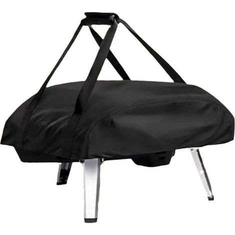 Copertura per forno per pizza Ooni Koda 12, impermeabile, resistente alle intemperie, con borsa per il trasporto, in tessuto Oxford, nera, 63 x 41 x 16 (1/5)
