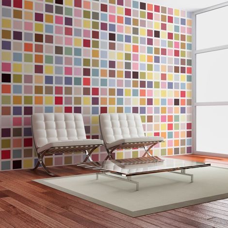 Papier peint mosaïque de couleurs - 250 x 193 cm
