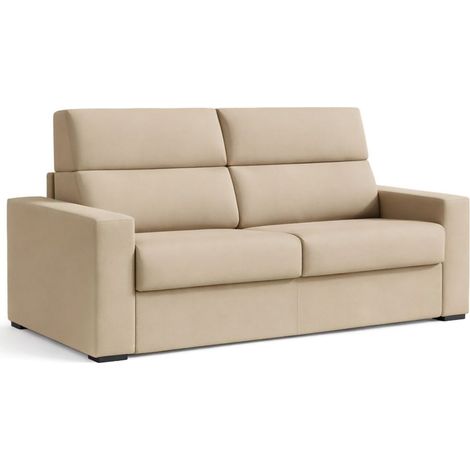 Divano Letto 2 Posti Ecate, Sfoderabile, Contenitore Made in Italy, di Apertura a Ribalta, 200x95 cm Grigio Tortora
