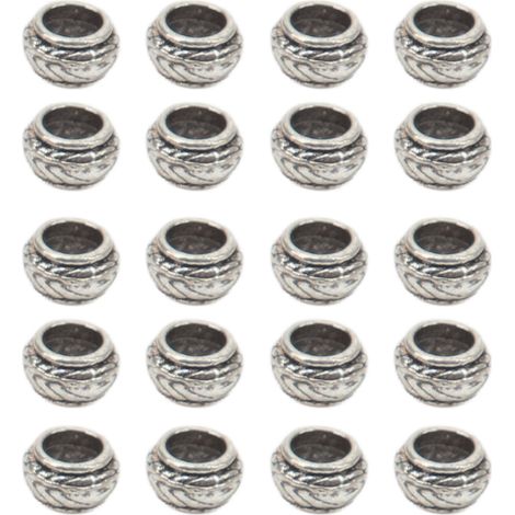 Accessoires pour barbe à faire soi-même, accessoires pour dreadlocks reggae, perles à gros trou en alliage viking (1/5)