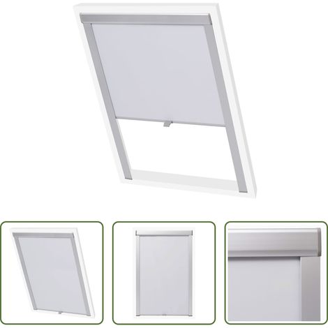 vidaXL Store roulant décoratif - Store enrouleur occultant Blanc P08/408 (1/5)