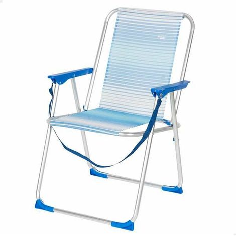 Mueble de jardín aktive folding beach chair plegable aluminio 44x45x76 cm (1/3)