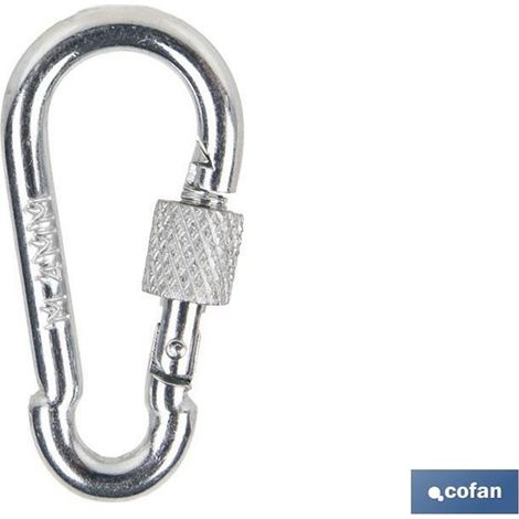 Moschettone con chiusura di sicurezza M-4x40 venduto singolarmente