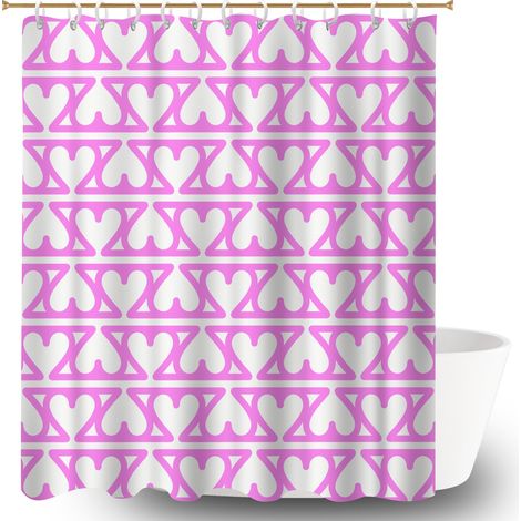 Rideau de bain imprimé polyester 180x180 fluide rideau séchage rapide pour personne à mobilité réduite (1/5)