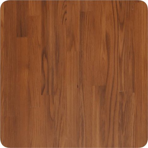 Maison Exclusive - Piano Tavolo Quadrato Marrone Scuro 50x50x2,5cm Rovere Trattato (1/4)