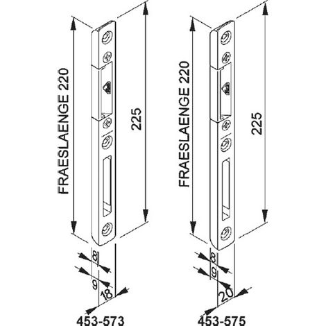 ROTO Fallen/Riegel SchlieÃŸteil zu Doorsafe, rechts, Stulp 16