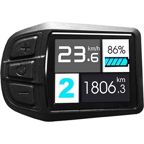 Affichage de la vitesse et de l'autonomie de la batterie pour conversion de moteur de vélo électrique 24V 36V 48V (1/5)