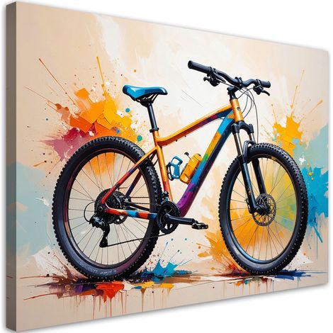 Wandbild Mountainbike abstrakt 60x40 cm (1/5)
