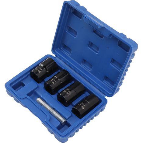Kit de 5 extracteurs de boulons et écrous professionnels, comprenant des douilles pour retirer les boulons, écrous et vis endommagés, rouillés ou usés. (1/5)