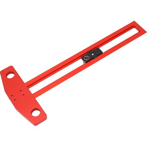 Règle en T 30 cm échelle métrique et pouces alliage d'aluminium guide perçage avec douilles 6 mm 8 mm 10 mm (1/5)