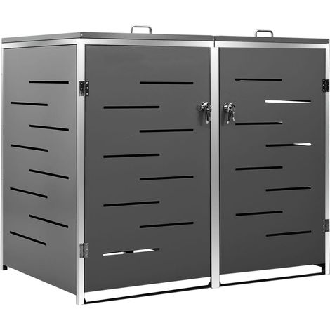 Maison Exclusive - Mülltonnenbox für 2 Tonnen 138x77,5x112,5 cm E