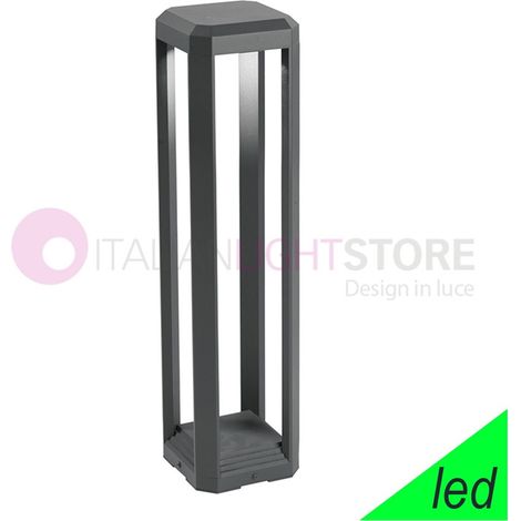 GES950- PALETTO LED 4000K 838LM 13W GRIGIO ANTRACITE IP65 50CM (1/2)