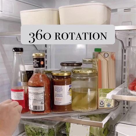 Lot de 2 organisateurs de plateau tournant paresseux, pour placard, garde-manger, cuisine, S-- (1/5)