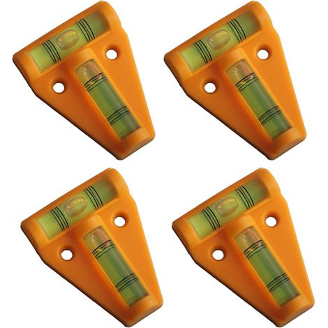 4 Pièces Niveau à Bulle Magnétique Triangle Orange Jaune Pour Camping-Car (1/5)