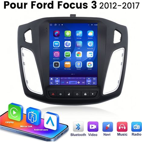 9.7 pouces Carplay 8 cœurs Autoradio pour Ford Focus 3 (2012-2017)4+64GB JUNSUN (1/5)