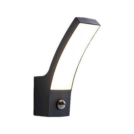 Outdoor LED wall light with motion detector, 12W, warm white light suitable for outdoor use. (1/5)