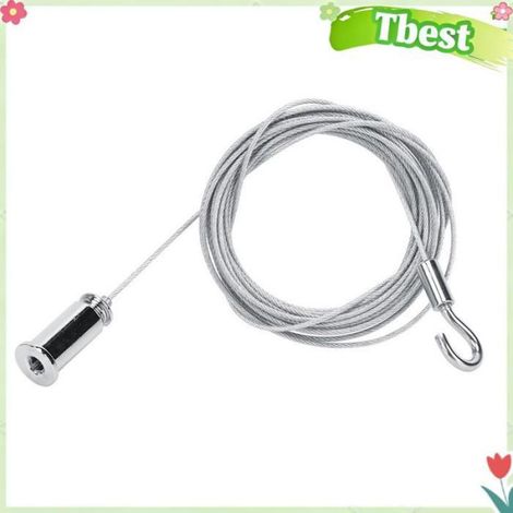 Fil D'acier - Plafonnier En Fer Et Alliage De Zinc - Pour Lustre Suspension Et Éclairage Hauteur - 3,5 M - 1 Pièce (1/5)
