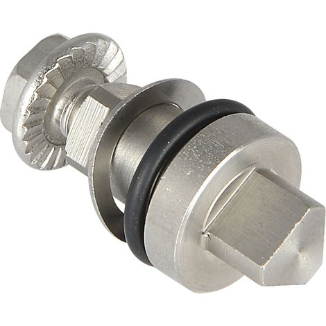Einsatz für Blechmontagezylinder Dreikant 8mm, Länge 25mm, Edelstahl (1/2)
