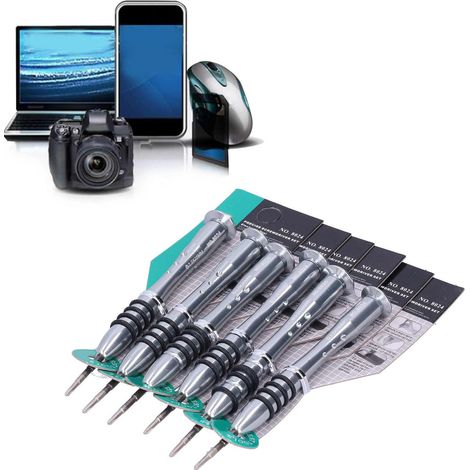 Sechs Y-förmige Schraubendreher für Montage, Demontage und Reparatur (8024 6150 Blei + Nickel Schleifmittel 2.0 Typ Y). (1/5)