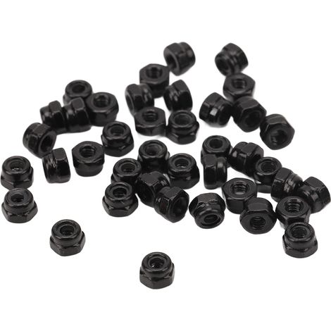 Kit de 40 écrous antivol de roue RC en fer M2.5 hexagonaux pour voiture tout-terrain Traxxas 1/18 (1/5)