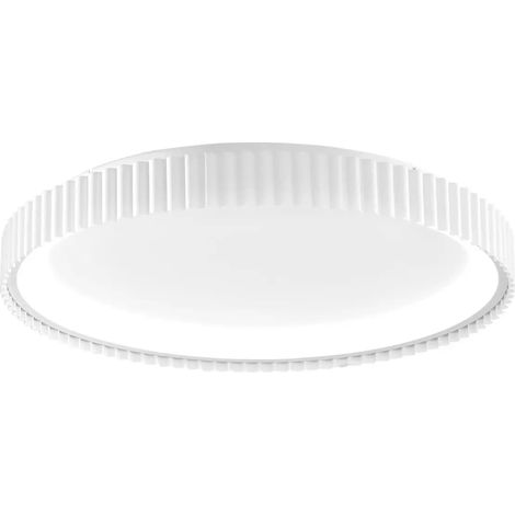 [NEUWERTIG] B-Ware Luce Ambiente Design Led Deckenleuchte Deckenlampe Niike Weiß Metall ø50cm Cct