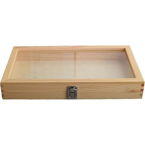 Vitrine à insectes, boîte de présentation en bois pour papillons, coffret à spécimens vintage (1/2)