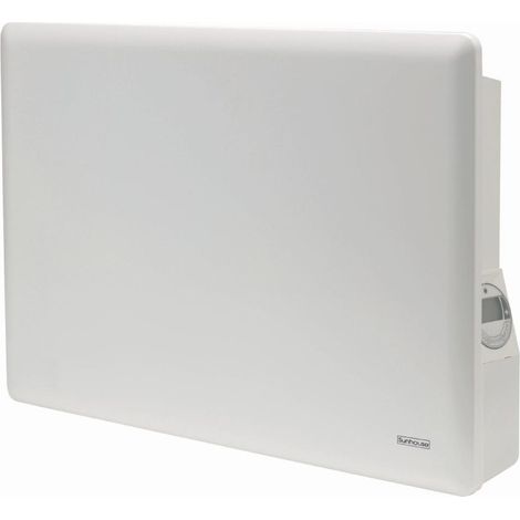 Sunhouse SPH150 SPH Compact Panel Heater 1.5kW White - Wall-Mounted Convection Heater