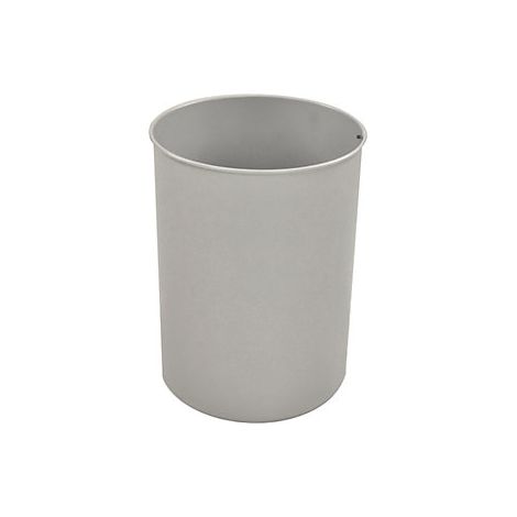 Papelera  acero  redonda  capacidad 30 l  H x Ø 470 x 335 mm